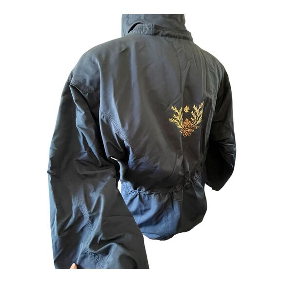 Metropolis Women's Size 14 Winter Parka Coat Jacket Blue Quilted Full Zip Logo - Picture 9 of 11